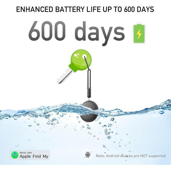 Air Tracker Tags-2 Pack | Smart Tracker Works with Apple Find My App(iOS Only) - Picture 3 of 7